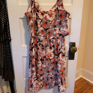Parker floral flouncy dress